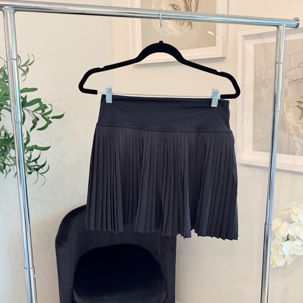 Black Pleated Tennis Skirt